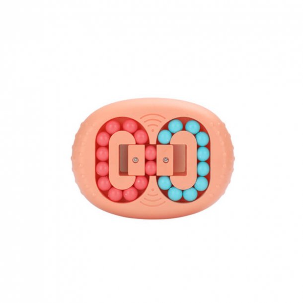 Fidget toys - Puzzle Beads, orange, oval