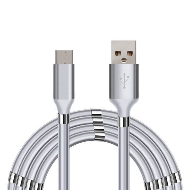 SERO magnetisk PD kabel, USB til USB-C, 1m, hvid