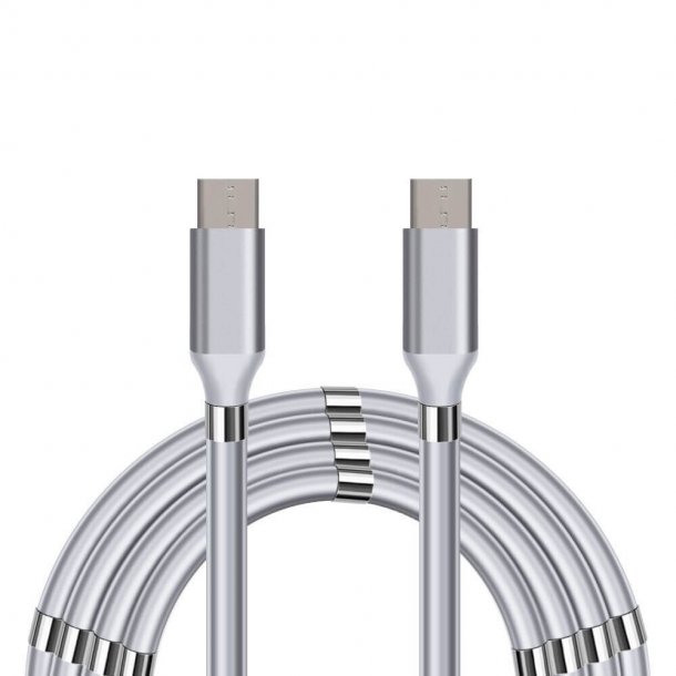 SERO magnetisk PD kabel, USB-C til USB-C, 1m, hvid