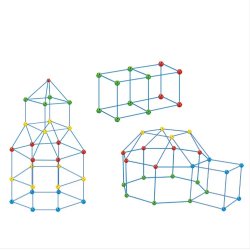 Byg-selv-hule, med 88 dele