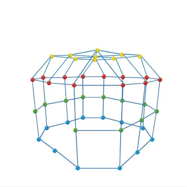 Byg-selv-hule, med 88 dele