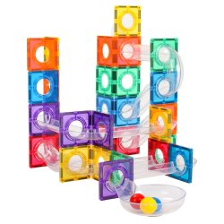 Magnetic Tiles kuglebane 88 stk + 60 stk byggest