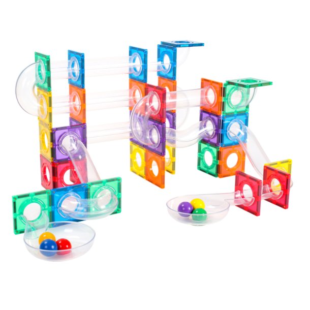 Magnetic Tiles kuglebane 88 stk + 60 stk byggest