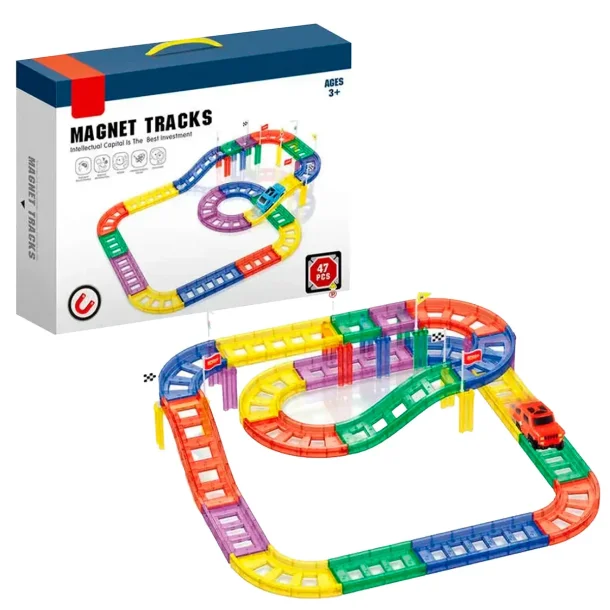 Magnet Blocks race track, 48 pieces