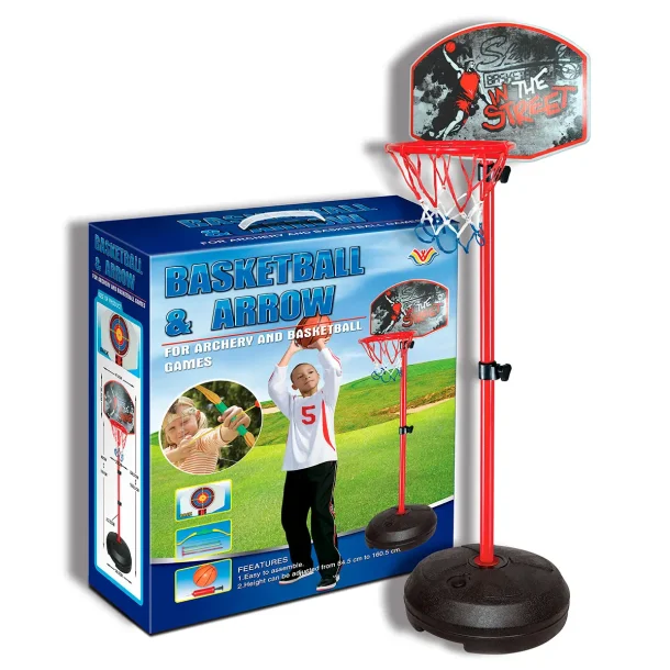 2-in-1 Basketball &amp; Bow/Target Stand