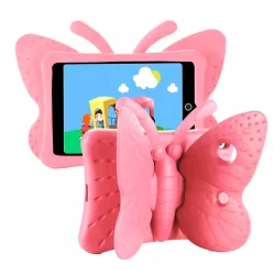 Butterfly cover til iPad 5/6 (9.7") (2017/2018) og iPad Air/Air 2, lyserd