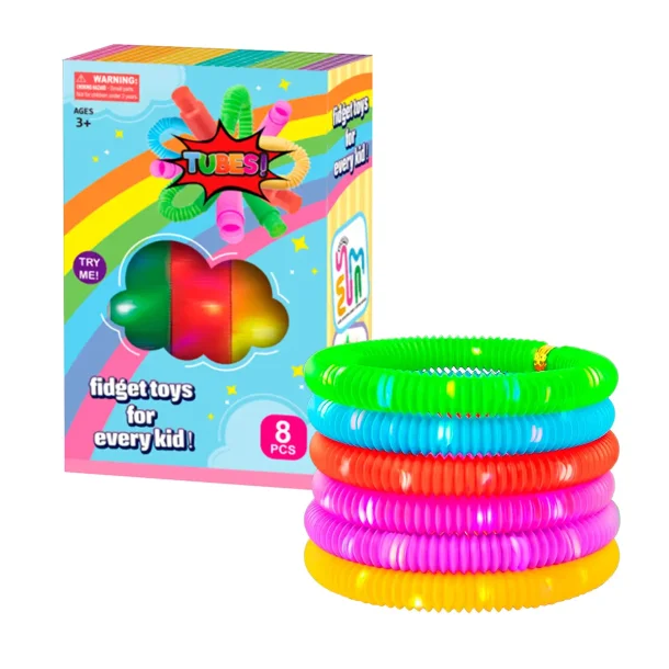 Pop Flash Tube fidget. 8 stk
