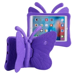 Butterfly cover til iPad 5/6 (9.7") (2017/2018) / iPad Air/Air 2, lilla