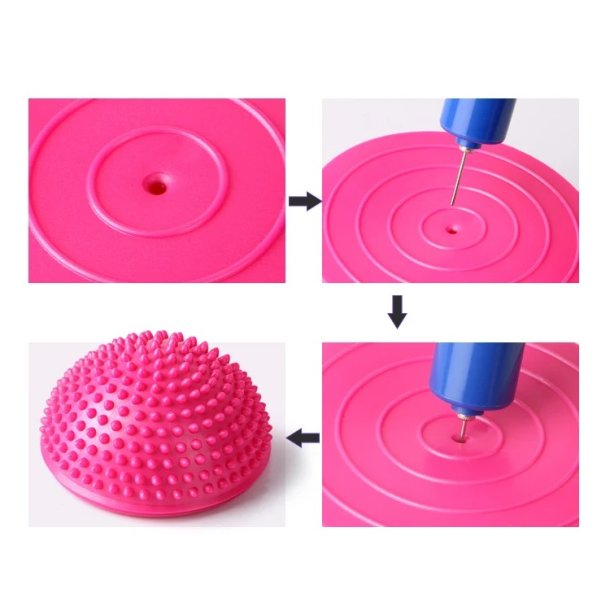 Balance pindsvin med massageknopper, 16 cm, bl