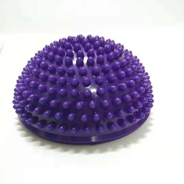 Balance half ball with massage knobs, 16 cm, purple