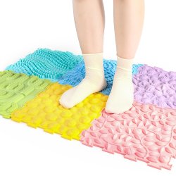 Taktila mattor - Set om 6 st