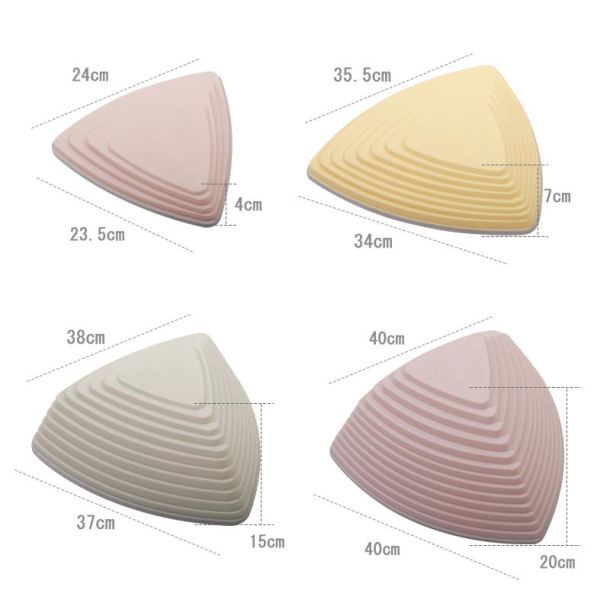 Trningstenar - 6 st set fr balans, motorik och rehabilitering