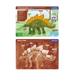 mierEdu Magnetisk legetavle - Stegosaurus