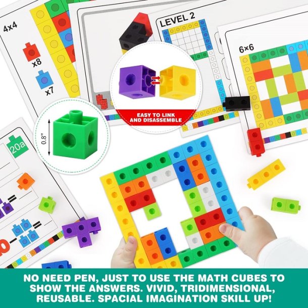 Number Cube Blocks aktivitetsst - Tal fra 1-10