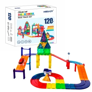 Magnetic Tiles Car Track, 120 pieces