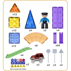 Magnetic Tiles Bilbane, 120 dele