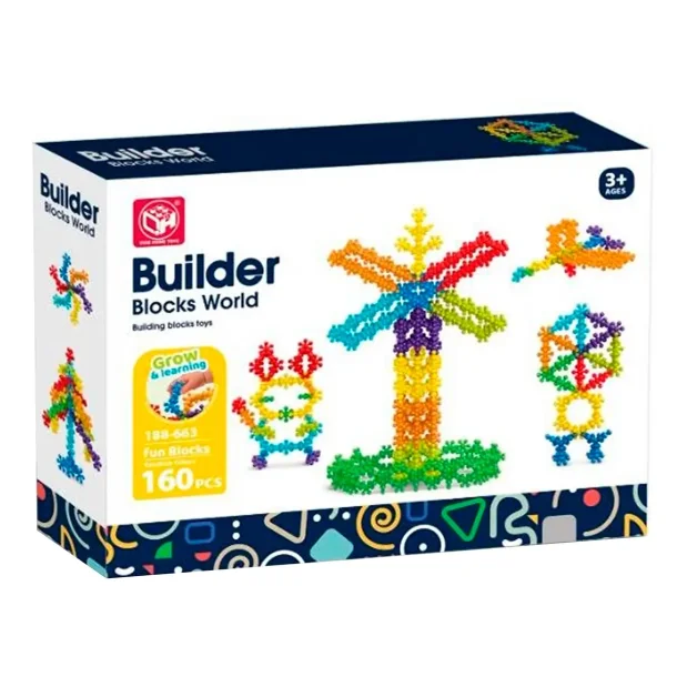 Builder Blocks World - Building Set, 160 pieces