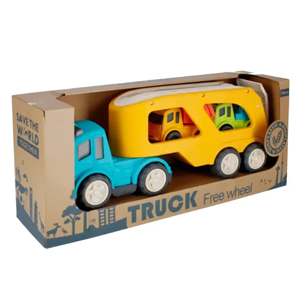 Free Wheel Toy Transporter, incl.2 cars (bioplast)