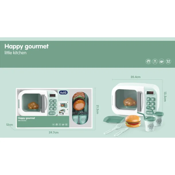 My Little Home Legetjs Mikroblgeovn m. lys og lyd