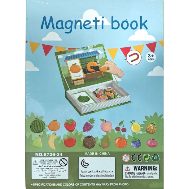 Magnetbog - Frugt