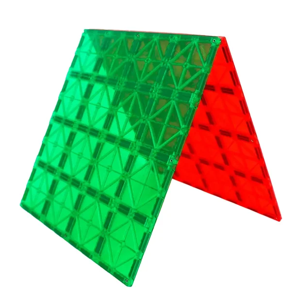 Magnetic Tiles building plates, 2 pcs, assorted