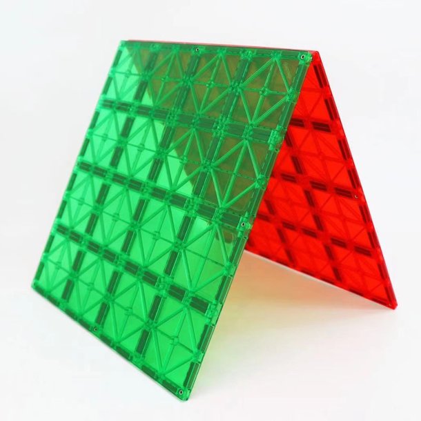 Magnetic Tiles byggeplader, 2 stk, assorteret