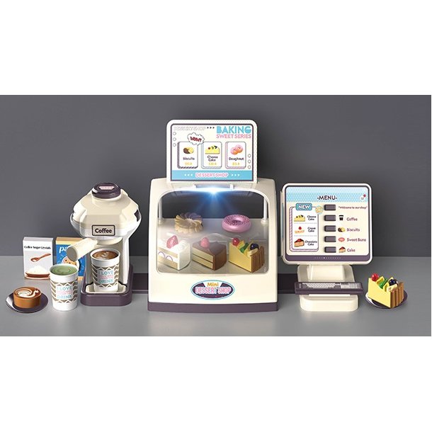 Toy Dessert cashier with light and sound