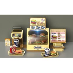 Play House Lekleksaks Burgerbar med ljus och ljud