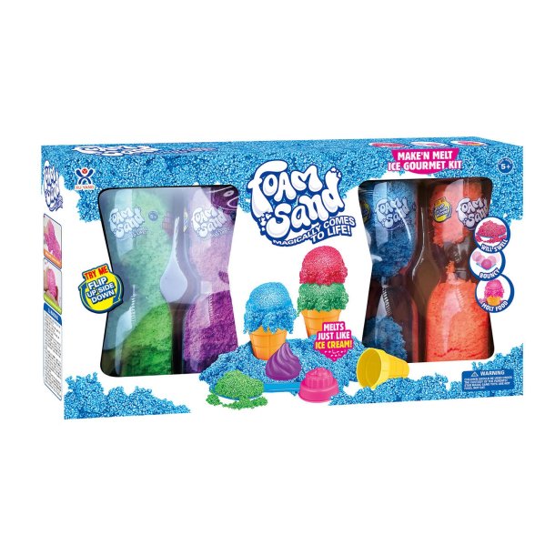 Foam Sand, Foam slime, Ice Cream, 160 g (4 colours)