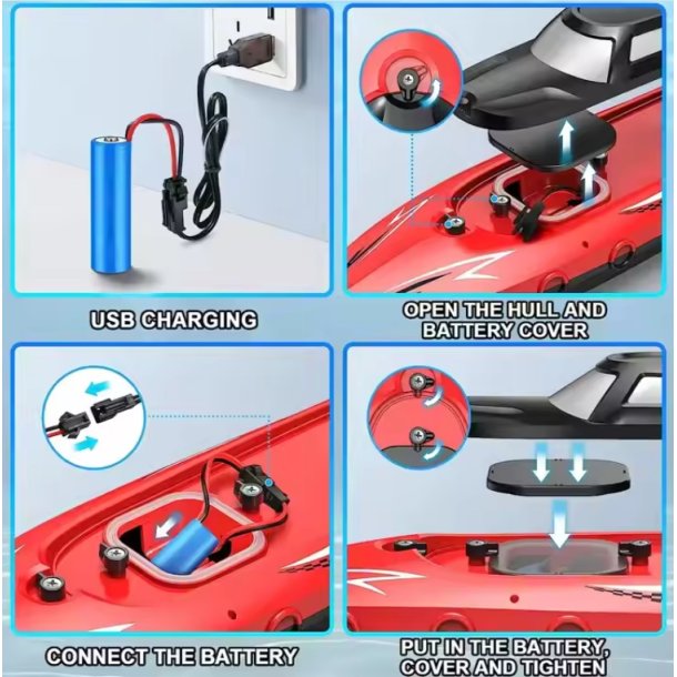 Airship H&ouml;gfartsyacht, fj&auml;rrstyrd m. LED-ljus