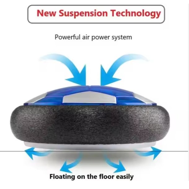 Hover Ball, uppladdningsbar m.LED-ljus