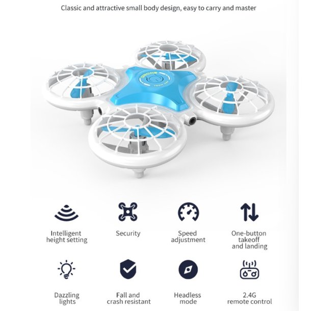 Flying Glow Drone med 360 flipfunktion