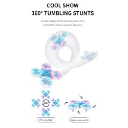 Flying Glow Drone med 360 flipfunktion