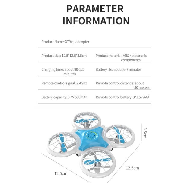 Flying Glow Drone med 360 flipfunktion
