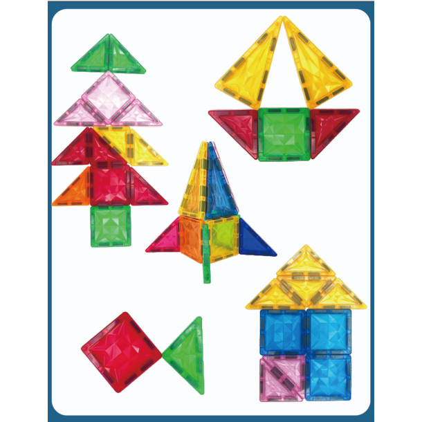 Magnetiska plattor Mini, 32 delar