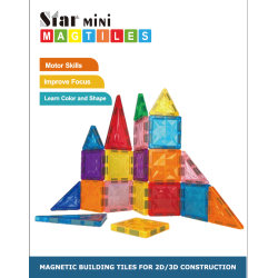 Magnetiska plattor Mini, 32 delar