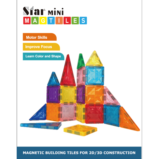 Magnetiska plattor Mini, 32 delar