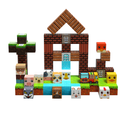 MagCubes Magnetiska Byggklossar, Bondgrd, 100 delar