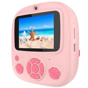 Digital kamera fr barn, m.termisk skrivare, rosa