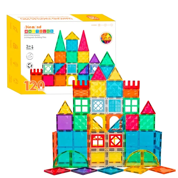 Magnetic Tiles Building Set  120 pcs