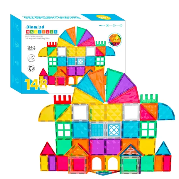 Magnetic Tiles Building Set  148 pcs