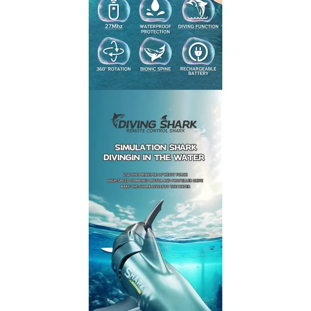 Fjernstyret svmmende haj