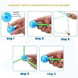 Byg-selv-hule, selvlysende m. 100 dele