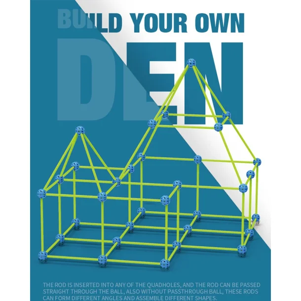 Byg-selv-hule, selvlysende m. 100 dele