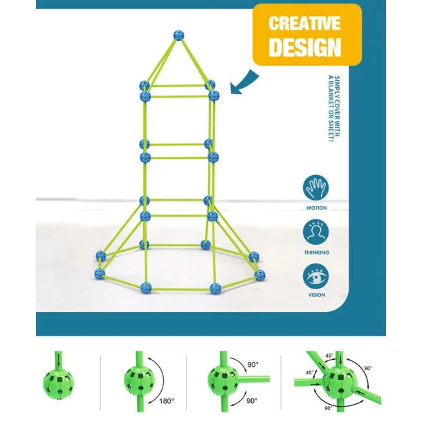 Byg-selv-hule, selvlysende m. 100 dele