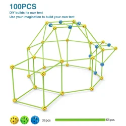 Byg-selv-hule, selvlysende m. 100 dele