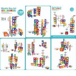 Magnetic Tiles Kuglebane, 100 dele