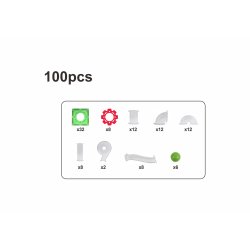 Magnetic Tiles Kuglebane, 100 dele