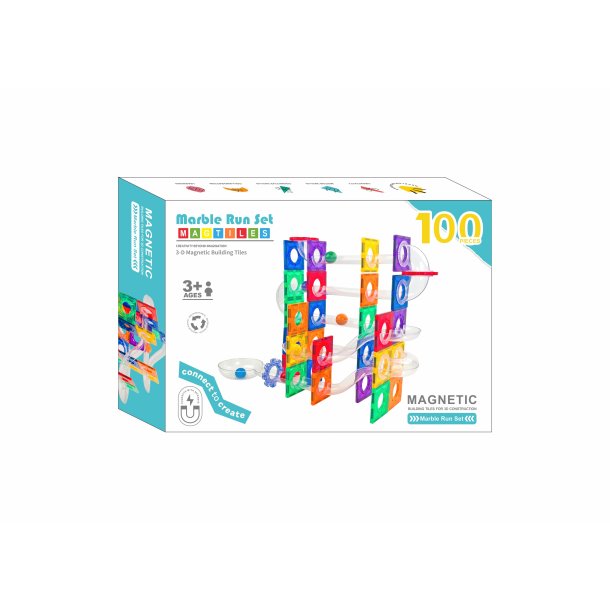 Magnetic Tiles Kuglebane, 100 dele