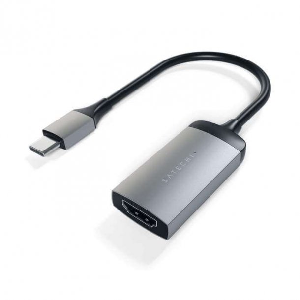 Satechi USB-C 4K 60 Hz HDMI Adapter - USB-C til HDMI Adapter 60 Hz 4K - Space grey